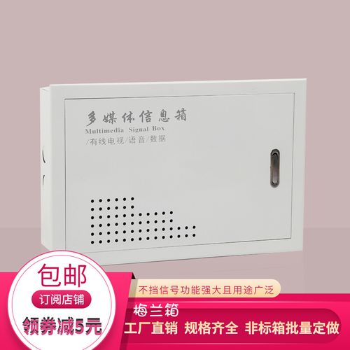 室内家用明装信息箱弱电箱多媒体集线箱带锁暗装布线箱功能网络箱