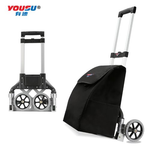 新楼梯手拉车便携折叠拉货搬运车购物买菜小拉车t行李拉杆车推拖