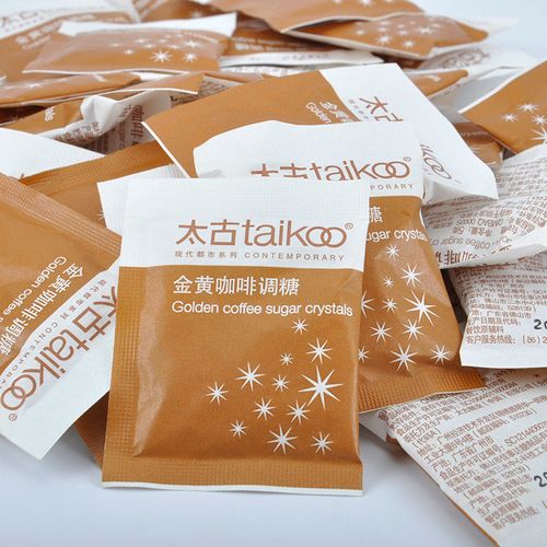 taikoo太古咖啡糖包伴侣黄糖包咖啡糖金黄赤砂糖调糖5g*100小包装