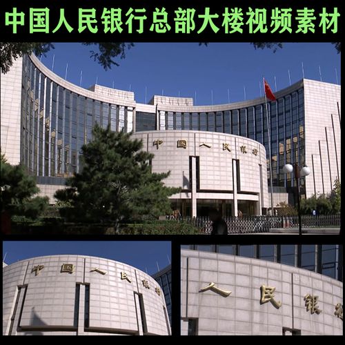 中国人民银行总部大楼财政金融财经实拍视频素材
