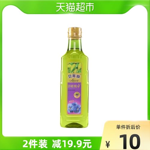 贝蒂斯亚麻籽橄榄调和油468ml含12%特级初榨橄榄油