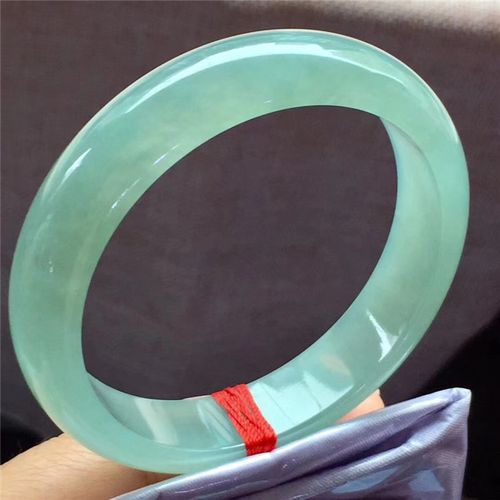 简安翡翠 57 缅甸翡翠玉器冰晴正圈玉镯老坑玉石起胶晴底翡翠手饰