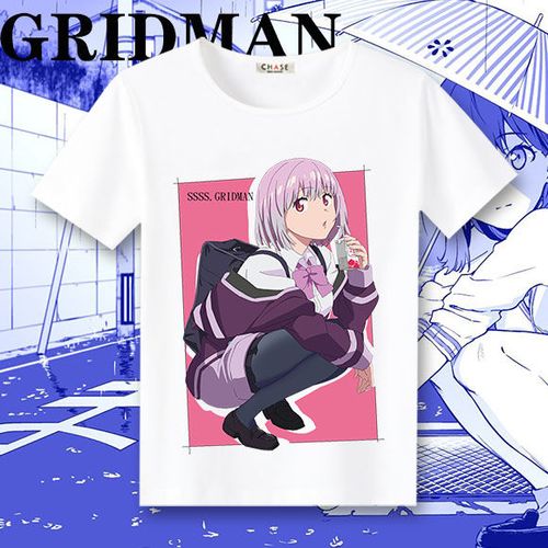 gridman印象动漫衣服电光超人古立特宝多六花新条茜短袖t恤
