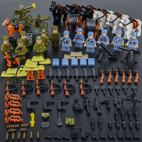 兼容乐高八路积木小人乐高玩具军人士兵特种兵益智拼装插男孩玩具