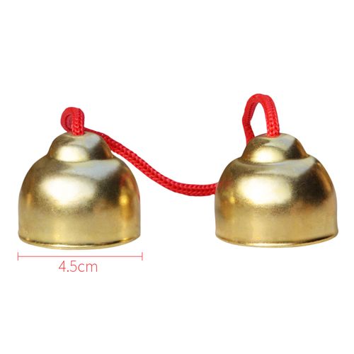 碰铃铜碰钟奥尔夫乐器玩具幼儿园早教音乐教材儿童教具木柄撞铃 红绳