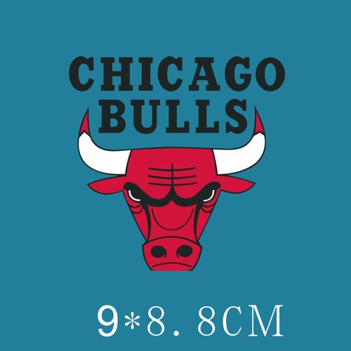 现货nba公牛队logo 热转印数码烫画贴耐心洗个性化图案定制