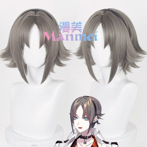 漫美 虚拟偶像 vtuber 彩虹社 新成员 mysta cos假发硅胶仿真头皮