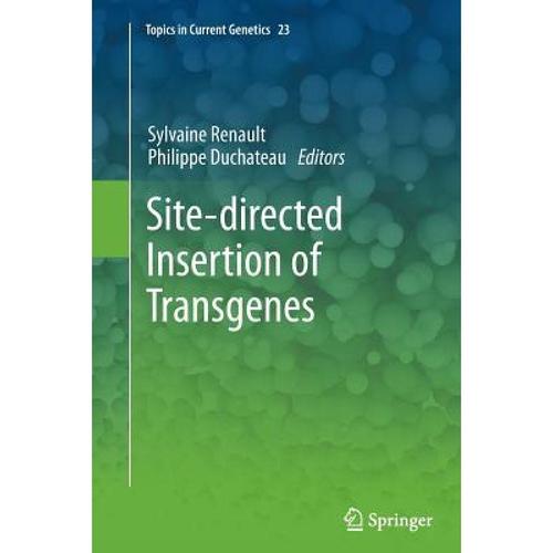 预订 site-directed insertion of transgenes [9789401780759]