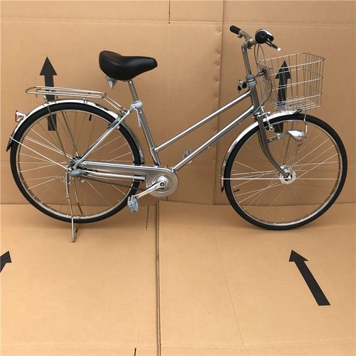 基洛夫牌出口日本自行车学生内三速带前灯复古老式单车山地公路车老式