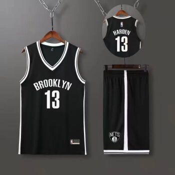 欧文球衣篮网队哈登13号球衣学生篮球服一套11号杜兰特男运动队服套装