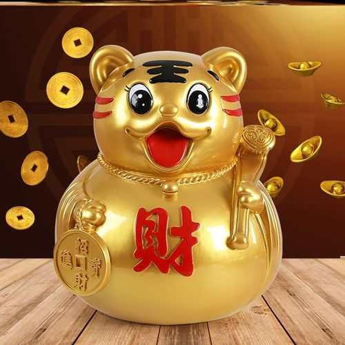 十二生肖存钱罐客厅摆件2022虎年存钱罐储蓄罐本命年送礼年会礼品