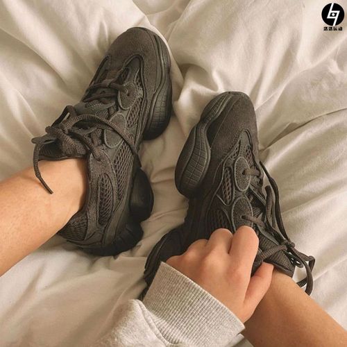 lolosports  adidas yeezy 500全黑武士黑魂椰子跑步休闲鞋f36640