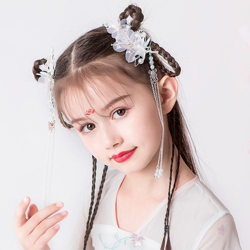 儿童汉服发饰发簪古风配饰女童头饰复古步摇超仙簪子