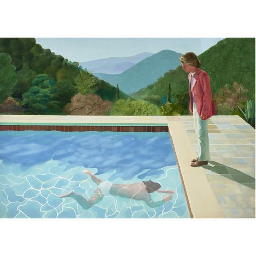 yc650大卫·霍克尼绘画,拼贴画图库