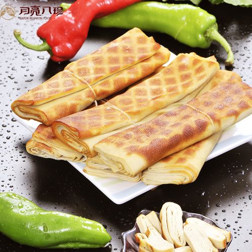 老汤豆腐卷哈尔滨月亮八珍豆腐卷熏干豆腐皮东北特产零食5个包邮