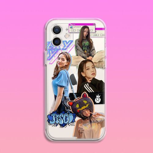 blackpink jisoo手机壳iphone11pro直角边6s金智秀x粉墨8plus透明
