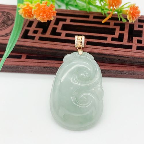[豆逗翡翠]直播特卖天然a货缅甸翡翠玉如意转运爆款项链吊坠手镯