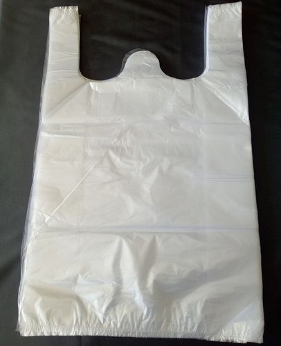 白色塑料袋塑料手提袋提手垃圾袋白色方便袋包装袋背心式垃圾袋袋