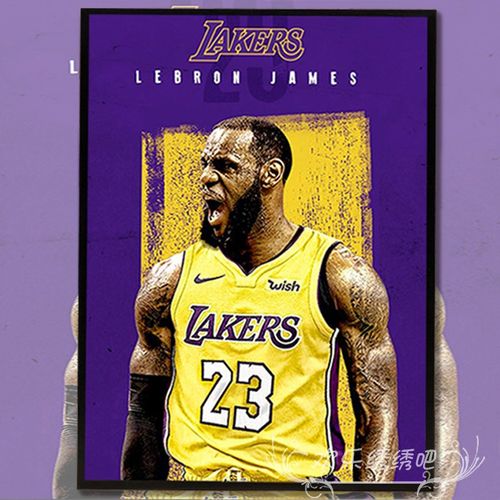 十字绣线绣新款卧室篮球nba球星湖人勒布朗·詹姆斯钻石画送男友