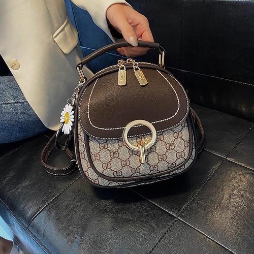 lvolv酷奇双肩包包女包潮时尚印花斜挎小背包百搭洋气女休闲旅行