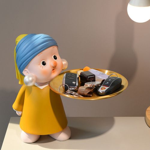 玄关钥匙收纳摆件托盘客厅电视柜装饰品轻奢家居好物结婚乔迁礼物