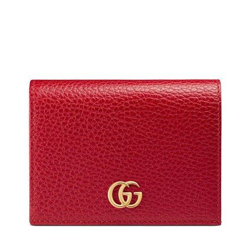 【包税】gucci/古驰 经典款gg marmont女士牛皮钱包 (3色可选)