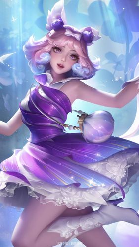 368-王者荣耀妲己紫罗兰之誓皮肤高清无水印修图壁纸同人p图海报