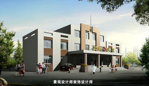医院建筑外观设计案例效果图 医院文化走廊 医院荣誉医疗诊所文化