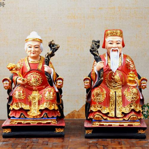 2021公神像社土公地神神德正福土地婆土地q爷家用寺庙摆件供奉