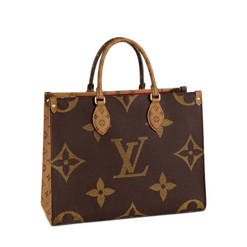 louis vuitton/路易威登 onthego 中号 女士手袋 老花 帆布 托特包