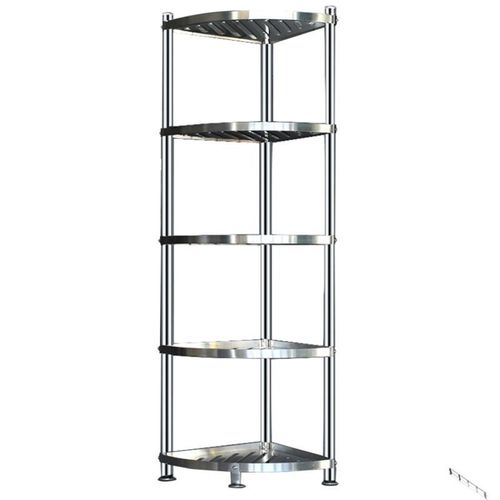 304不锈钢厨房三角置物架转角架落地多层收纳放锅架卫生间置物架