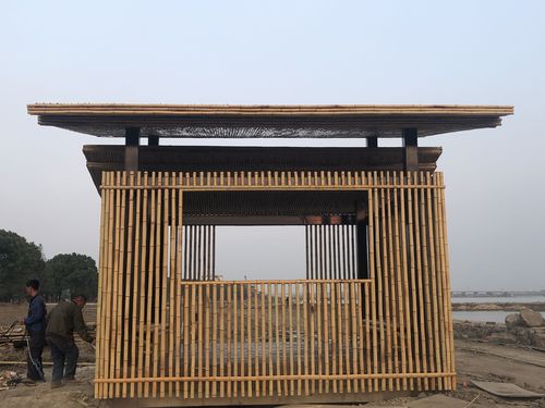 异形竹建筑竹房子竹屋木屋防腐木竹长廊竹花架竹凉亭户外爬藤架