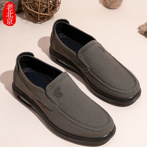 老北京布鞋男秋冬款爸爸鞋透气防臭新款中老年布鞋休闲轻便老人鞋