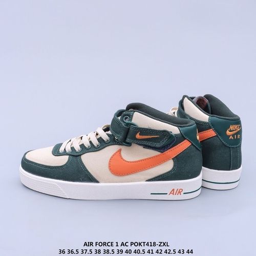 air force 1 ac 空军一号 高帮帆布 魔术扣 情侣时尚板鞋.