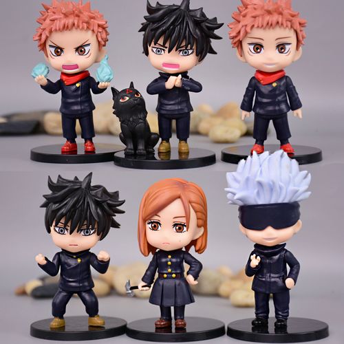 咒术回战手办模型扭蛋五条悟公仔粘土摆件q版虎杖悠仁