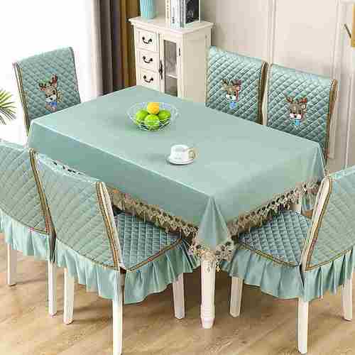 高档中式椅套椅垫套装凳子套家用简约现代餐椅套布艺餐桌椅子套