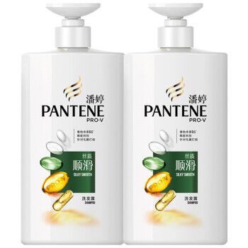 潘婷洗发水 新老包装随机发货 丝质顺滑 750ml*2