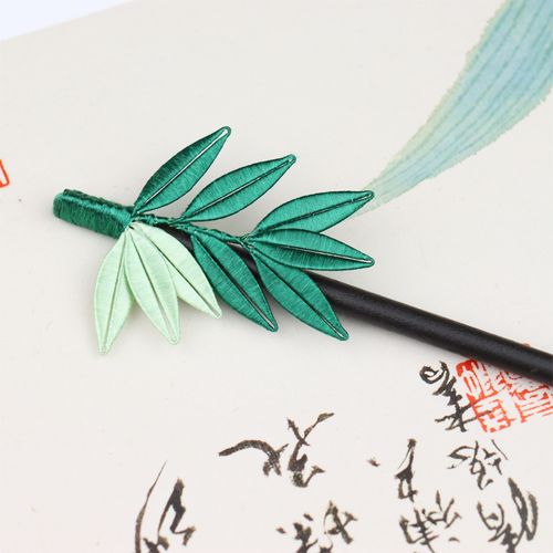 竹影缠花材料包diy手工制作古风汉服发饰发簪新手簪娘入门教程