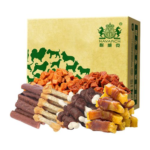 耐威克狗狗零食大礼包6袋700g组合装宠物零食磨牙棒洁齿除口臭