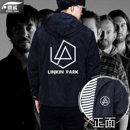 林肯公园linkin park摇滚乐队音乐周边连帽夹克男女外套休闲衣服