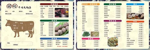 m768牛肉火锅店菜单价目表上墙贴画7262写真挂图喷绘展板海报印制