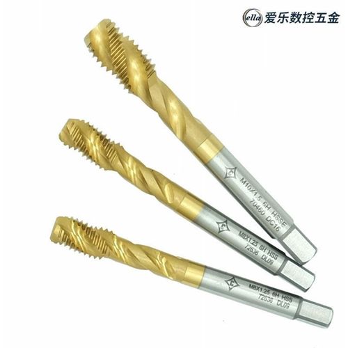 克利夫兰镀钛含钴螺旋丝锥机用丝攻先端e丝锥不锈钢m2m4m5m6m8