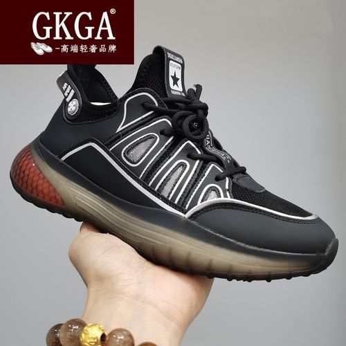 国际大牌意大利gkga爆米花男鞋网面运动鞋2022新款软底休闲鞋百搭夏季