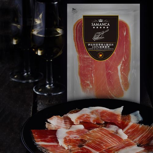 萨曼卡samanca 西班牙原料进口伊比利亚黑猪火腿切片后腿 黑标40g