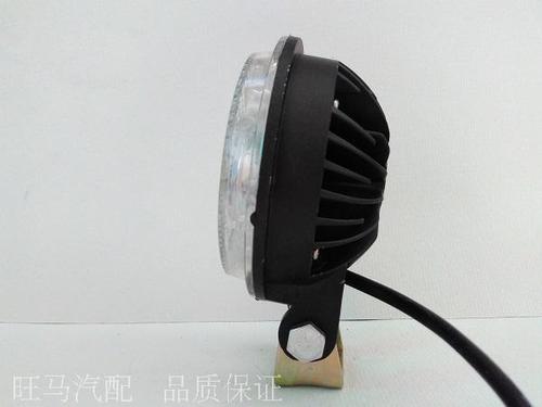 12v24伏通用led射灯工程车灯倒车灯边灯加装灯led3寸四灯珠圆大灯