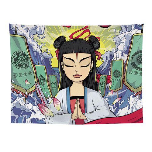 背景布定制卡通乐队背景布宿舍卧室床头哪吒装饰挂毯ins挂布 痛仰22