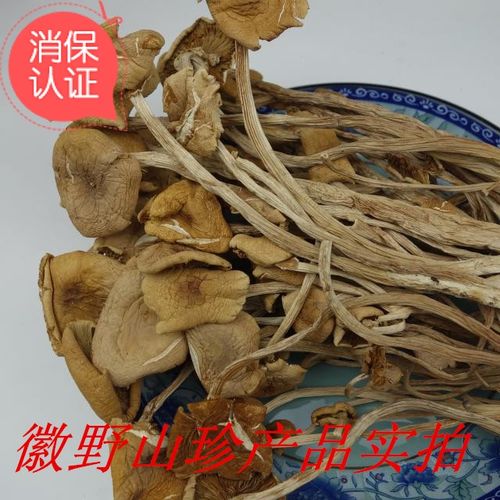 新茶树菇 干货100g包邮 黄山特产徽野山珍 干茶树菇 盖嫩柄脆茶菇