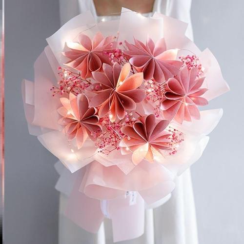 网红创意花束有钱花花束材料手工花束diy材料包送男朋友e生日礼物