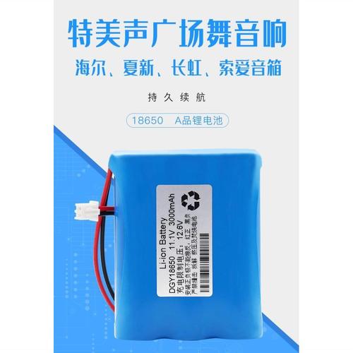 特美声广场舞音响音箱11.1v 10.8 12v大容量18650充电锂电池组9v