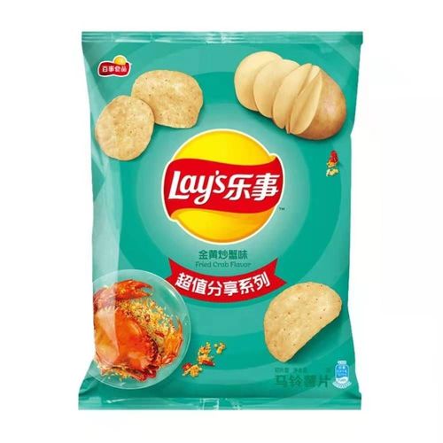 乐事薯片金黄炒蟹味70克*包